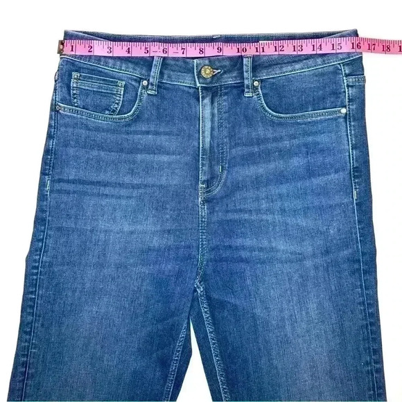 M&S EST. 1884 The Supersoft Sienna Straight Jeans Size 14 Stretch - Picture 6 of 9